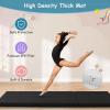 Giantex 6’x 2′ Gymnastics Mat, 2″ Thick Folding Tumbling Mat with Hook and Loop Fastener, Foldable Gym Mat with Carrying Handles, Cheer Mats for Kids Adults Home Exercise Aerobics Fitness(Black)