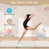 Giantex 6’x 2′ Gymnastics Mat, 2″ Thick Folding Tumbling Mat with Hook and Loop Fastener, Foldable Gym Mat with Carrying Handles, Cheer Mats for Kids Adults Home Exercise Aerobics Fitness(Grey)