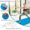 Giantex 6’x 2′ Gymnastics Mat, 2″ Thick Folding Tumbling Mat with Hook and Loop Fastener, Foldable Gym Mat with Carrying Handles, Cheer Mats for Kids Adults Home Exercise Aerobics Fitness(Blue)