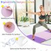 Giantex 6’x 2′ Gymnastics Mat, 2″ Thick Folding Tumbling Mat with Hook and Loop Fastener, Foldable Gym Mat with Carrying Handles, Cheer Mats for Kids Adults Home Exercise Aerobics Fitness(Purple/Pink)
