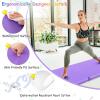 Giantex 6’x 2′ Gymnastics Mat, 2″ Thick Folding Tumbling Mat with Hook and Loop Fastener, Foldable Gym Mat with Carrying Handles, Cheer Mats for Kids Adults Home Exercise Aerobics Fitness(Purple)
