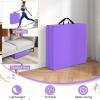 Giantex 6’x 2′ Gymnastics Mat, 2″ Thick Folding Tumbling Mat with Hook and Loop Fastener, Foldable Gym Mat with Carrying Handles, Cheer Mats for Kids Adults Home Exercise Aerobics Fitness(Purple)