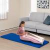 Giantex 6’x2’X1.6” Gymnastics Mat Thick Folding Panel for for Gym, Yoga, Exercise Mat with Hook & Loop Fasteners(Blue)