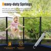 Giantex 7″ Heavy-Duty Galvanized Trampoline Springs, Steel Wire Spring Replacement Kit, High Tensile Durable Trampoline Parts, Spray-Painted Springs, 20pcs/40pcs