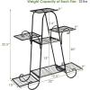 Giantex 7 Tiers Metal Plant Stand Flower Pots Holder, Plant Display Rack for Patio Garden Balcony Home, Indoor Outdoor Storage Shelf Decorative Planter Vertical Flowerpot Holder (7 Tier)(7 Tier)