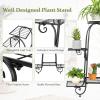 Giantex 7 Tiers Metal Plant Stand Flower Pots Holder, Plant Display Rack for Patio Garden Balcony Home, Indoor Outdoor Storage Shelf Decorative Planter Vertical Flowerpot Holder (7 Tier)(6 Tier)