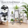 Giantex 7 Tiers Metal Plant Stand Flower Pots Holder, Plant Display Rack for Patio Garden Balcony Home, Indoor Outdoor Storage Shelf Decorative Planter Vertical Flowerpot Holder (7 Tier)(6 Tier)