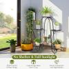 Giantex 7 Tiers Metal Plant Stand Flower Pots Holder, Plant Display Rack for Patio Garden Balcony Home, Indoor Outdoor Storage Shelf Decorative Planter Vertical Flowerpot Holder (7 Tier)(6 Tier)