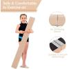Giantex 7FT/8FT/9FT Balance Beam, Folding Gymnastics Beam w/Carry Handles, Floor Foam Gymnastics Equipment for Kids, Non Slip Rubber Base for Exercise, Practice & Professional Home Training(Coffee)