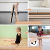 Giantex 7FT/8FT/9FT Balance Beam, Folding Gymnastics Beam w/Carry Handles, Floor Foam Gymnastics Equipment for Kids, Non Slip Rubber Base for Exercise, Practice & Professional Home Training(Coffee)