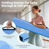 Giantex 7FT/8FT/9FT Balance Beam, Folding Gymnastics Beam w/Carry Handles, Floor Foam Gymnastics Equipment for Kids, Non Slip Rubber Base for Exercise, Practice & Professional Home Training(Baby Blue)
