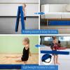 Giantex 7FT/8FT/9FT Balance Beam, Folding Gymnastics Beam w/Carry Handles, Floor Foam Gymnastics Equipment for Kids, Non Slip Rubber Base for Exercise, Practice & Professional Home Training(Blue)