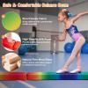 Giantex 7FT/8FT/9FT Balance Beam, Folding Gymnastics Beam w/Carry Handles, Floor Foam Gymnastics Equipment for Kids, Non Slip Rubber Base for Exercise, Practice & Professional Home Training(Rainbow)