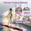Giantex 7FT/8FT/9FT Balance Beam, Folding Gymnastics Beam w/Carry Handles, Floor Foam Gymnastics Equipment for Kids, Non Slip Rubber Base for Exercise, Practice & Professional Home Training(Magic Star-Purple)