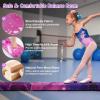 Giantex 7FT/8FT/9FT Balance Beam, Folding Gymnastics Beam w/Carry Handles, Floor Foam Gymnastics Equipment for Kids, Non Slip Rubber Base for Exercise, Practice & Professional Home Training(Magic Star-Purple)