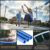 Giantex 8Ft 10Ft 12Ft 14Ft 15Ft 16Ft Trampoline for Kids Adults, ASTM Approved Trampoline with Net, Thickness Steel Pipes Wear-Resistant All Weather Outdoor Large Recreational Trampoline with Ladder(Light Blue)