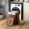 Giantex Bamboo Laundry Hamper with Lid, 72L Large & Tall Clothes Hamper with Removable Liner & Handles, Rectangular Laundry Basket for Small Spaces, Laundry Room, Bedroom (Brown)(Brown)