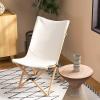 Giantex Camping Chairs 2 Pack, Folding Beach Chairs for 330lbs, Outdoor Butterfly Chair, Portable Lawn Chairs for Picnic Fishing Hiking Mountaineering, Lightweight Bamboo Frame No Assembly (Beige)(Beige)