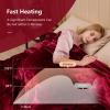 Giantex Electric Heated Blanket, 84″ x 90″ Flannel Thermal Blanket w/Machine Washable, 10 Heating Levels, 12 Hour Auto Shut-Off, Overheat Protection, Queen Size Heating Blanket for Bed Couch, Red