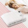 Giantex Electric Heated Mattress Pad, Heating Bed Topper with Low-Voltage, Five Modes Temper Control and Timer, Fast Heating, Detachable Connector, Warmer Bed Toppers Twin Size Heating Mattress Pad