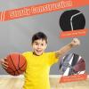 Giantex Foldable Basketball Arcade Game, 8 Game Options, Electronic Double Shot 2 Player w/ 4 Balls and LED Scoring System, Indoor Basketball Game for Kids, Adults, Black & Silver(Black & Silver)