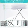 Giantex Foldable Ironing Board with Iron Rest, Heat Resistant Cover, 48.5″ x 15.5″ Ironing Surface, 27″-36″ Adjustable Heights, Sturdy Metal Frame, Iron Board for Laundry Room (Light Gray)(Light Gray)