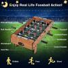 Giantex Foosball Table, 27in Mini Football Table Game w/ 2 Footballs,Score Keepers, Wood Soccer Table Top for Kids, Family Night, Parties, Game Rooms