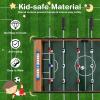 Giantex Foosball Table, 27in Mini Football Table Game w/ 2 Footballs,Score Keepers, Wood Soccer Table Top for Kids, Family Night, Parties, Game Rooms