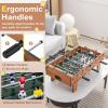 Giantex Foosball Table, 27in Mini Football Table Game w/ 2 Footballs,Score Keepers, Wood Soccer Table Top for Kids, Family Night, Parties, Game Rooms
