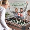 Giantex Foosball Table Adult Size – 54″ Foosball Table Full Size with 2 Balls, Wood Football Table, Arcade Soccer Table Game for Kids Adults, Game Room, Home, Office, Party