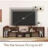 Giantex Free-Combination TV Stand for Bedroom – Entertainment Center for 50 55 60 65 Inch TV, 3-Piece Media Console Table with Storage Cubes, Deformable Open Storage Bookcase Shelf (White)(Brown)