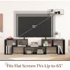 Giantex Free-Combination TV Stand for Bedroom – Entertainment Center for 50 55 60 65 Inch TV, 3-Piece Media Console Table with Storage Cubes, Deformable Open Storage Bookcase Shelf (White)(Black Wood Grain)