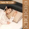 Giantex Heated Mattress Pad King, Electric Mattress Cover w/Dual Control, 9 Heat Settings, 9H Timer, Overheat Protection, Heating Bed Toppers Fit up to 10″ Deep Pocket, Machine Washable Bed Warmer(Twin)