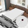 Giantex Heated Mattress Pad, Machine Washable Bed Warmer with Single Controller, 9 Heat Setting, 9-Hour Auto Off, Overheat Protection, Fit Up to 10”, Electric Mattress Pad, White, Twin Size, 76” x 39”(White)