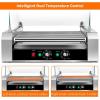 Giantex Hot Dog Roller Machine, 7 Non-Stick Rollers 18 Hot Dog Sausage Grill Cooker Machine with Removable Stainless Steel Drip Tray and Glass Hood Cover, Commercial Household Hot Dog Rotisserie(23”Lx19”Wx17”H)