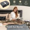 Giantex Massage Table Warmer, Electric Heated Mattress Pad, Heating Pad with Low-Voltage, 5 Modes Temper Control and Timer, Fast Heating, Detachable Connector, Warmer Bed Toppers, Grey(Grey)