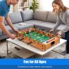 Giantex Multi Game Table, 2 in 1 Combo Mini Game Tables Top w/Soccer, Slide Hockey, Wood Foosball Game Table Top w/Footballs, Perfect for Game Rooms, Arcades, Bars, Parties, Family Night