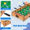 Giantex Multi Game Table, 2 in 1 Combo Mini Game Tables Top w/Soccer, Slide Hockey, Wood Foosball Game Table Top w/Footballs, Perfect for Game Rooms, Arcades, Bars, Parties, Family Night