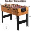 Giantex Multi Game Table, 3-in-1 48″ Combo Game Table w/Soccer, Billiard, Slide Hockey, Wood Foosball Table, Perfect for Game Rooms, Arcades, Bars, Parties, Family Night