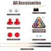 Giantex Multi Game Table, 3-in-1 48″ Combo Game Table w/Soccer, Billiard, Slide Hockey, Wood Foosball Table, Perfect for Game Rooms, Arcades, Bars, Parties, Family Night