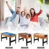 Giantex Multi Game Table, 3-in-1 48″ Combo Game Table w/Soccer, Billiard, Slide Hockey, Wood Foosball Table, Perfect for Game Rooms, Arcades, Bars, Parties, Family Night