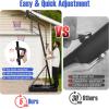 Giantex Portable Basketball Hoop Outdoor – 4.9-10 FT Quickly Height Adjustable Basketball Goal System w/ 44 Inch Shatterproof Backboard, Basketball Hoop Indoor for Adults, Backyard, Driveway, Pool