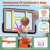 Giantex Portable Basketball Hoop Outdoor – 7.4-10 FT Height Adjustable Basketball Goal System w/ 44 Inch Shatterproof PC Backboard, Fillable Base, Basketball Hoop Indoor for Adults, Backyard, Driveway