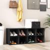 Giantex Shoe Bench 8 Cubes, 40″ Entryway Bench with Storage, 8-Cubby Shoe Rack, Shoe Organizer Storage Cabinet for Entryway, Hallway, Mudroom, Living Room, Bedroom, Support up to 500 lbs, Black(Black)