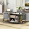 Giantex TV Stand for TV Up to 50” TVs, Entertainment Center with Charging Station, USB & Type C Ports, Adjustable Shelf, Cable Holes, Media Console Table for Living Room Bedroom, TV Cabinet