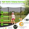 Giantex Trampoline, 8 FT x 14 FT ASTM Certified Rectangular Trampoline with Enclosure, Ladder, Double-Side Galvanized Steel Frame, Max Load 440 Lbs, Outdoor Recreational Trampolines for Kids, Adults(Orange)