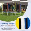 Giantex Trampoline Pad, 8ft 10ft 12ft 14ft 15ft 16ft Trampoline Replacement Safety Pad, No Holes for Pole, Waterproof Trampoline Accessories Spring Cover(Multicolor)