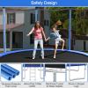 Giantex Trampoline for Kids Adults, ASTM Approved 8 10 12 14 15 16Ft Big Trampoline with Ladder, Thickness Steel Pipes Wear-Resistant All Weather Outdoor Large Recreational Trampoline with Net(15Ft 5 Legs)