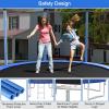 Giantex Trampoline for Kids Adults, ASTM Approved 8 10 12 14 15 16Ft Big Trampoline with Ladder, Thickness Steel Pipes Wear-Resistant All Weather Outdoor Large Recreational Trampoline with Net(12Ft 4 Legs)