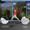 Giantex Trampoline for Kids Adults, ASTM Approved 8 10 12 14 15 16Ft Big Trampoline with Ladder, Thickness Steel Pipes Wear-Resistant All Weather Outdoor Large Recreational Trampoline with Net(8Ft 3 Legs)